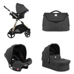 Kinderwagen 3 In 1 Ugo In Schwarz 11 Kinderwagen 3 In 1 Ugo In Schwarz -Babyprodukte kikkaboo kinderwagen 3 in 1 ugo in schwarz 4