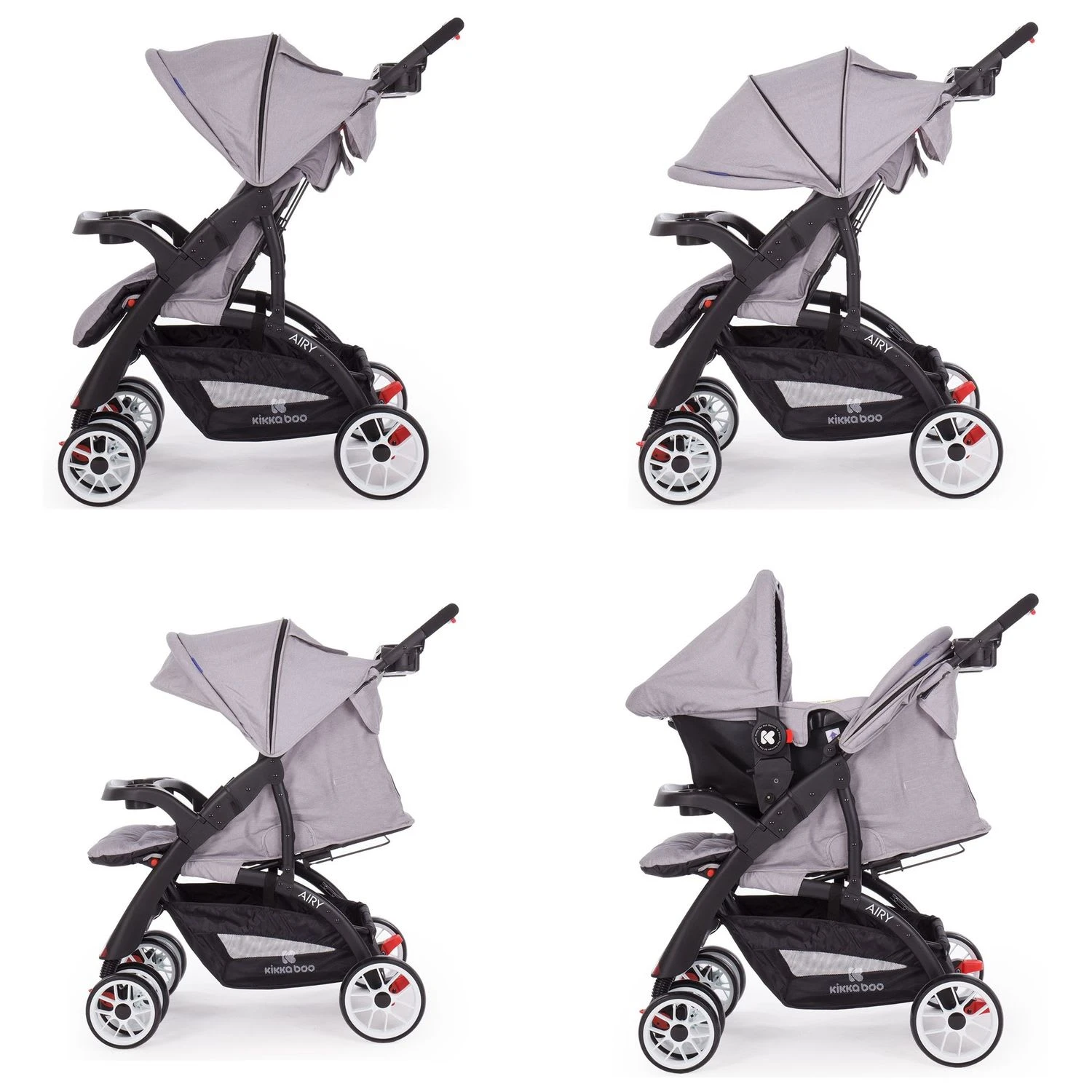 Kinderwagen Airy 2 In 1 In Grau 5 Kinderwagen Airy 2 In 1 In Grau – Bild 3