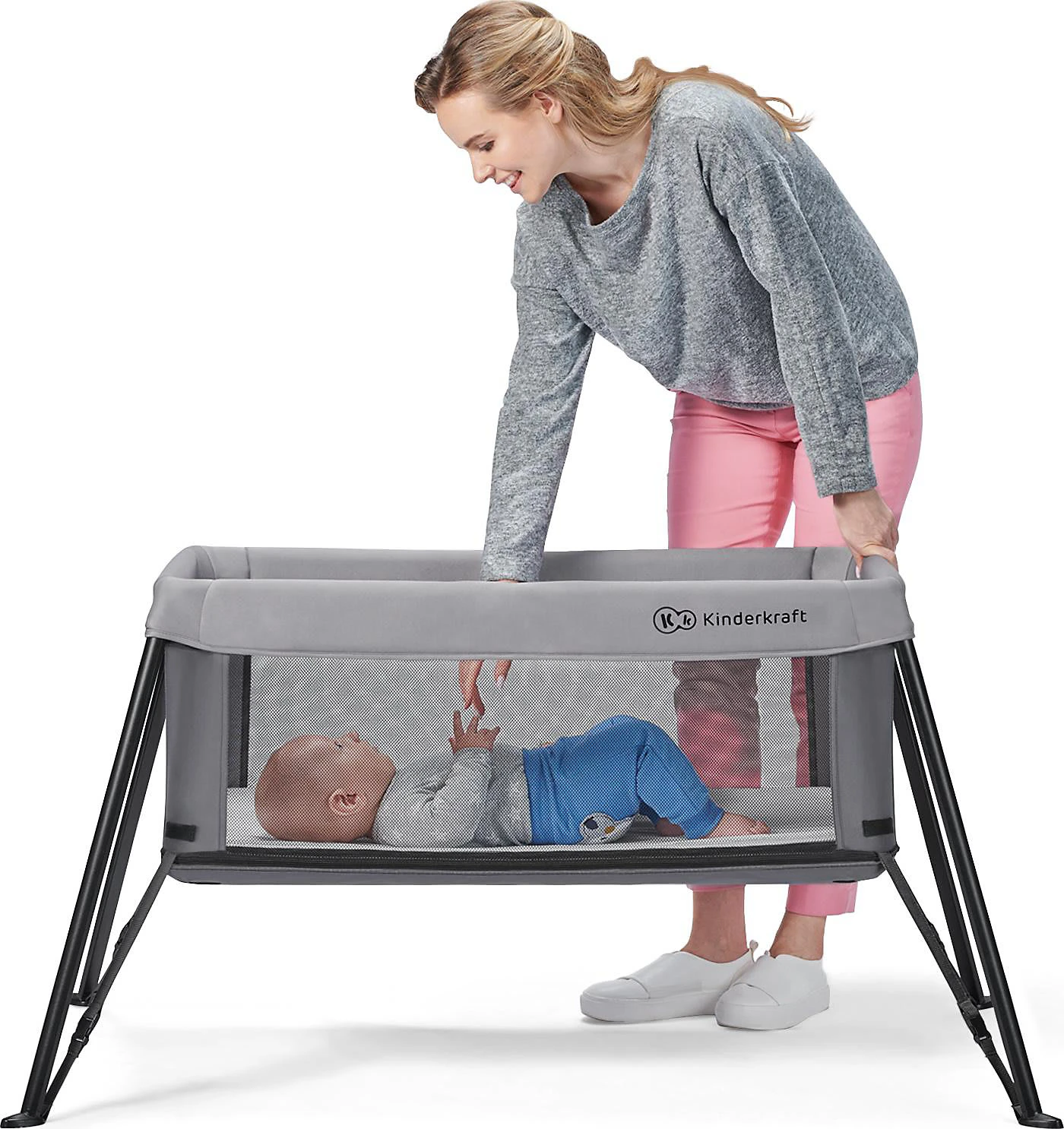 Kinderkraft Kinderbett 2 In 1 MOVI, Braun 4 Kinderkraft Kinderbett 2 In 1 MOVI, Braun – Bild 2