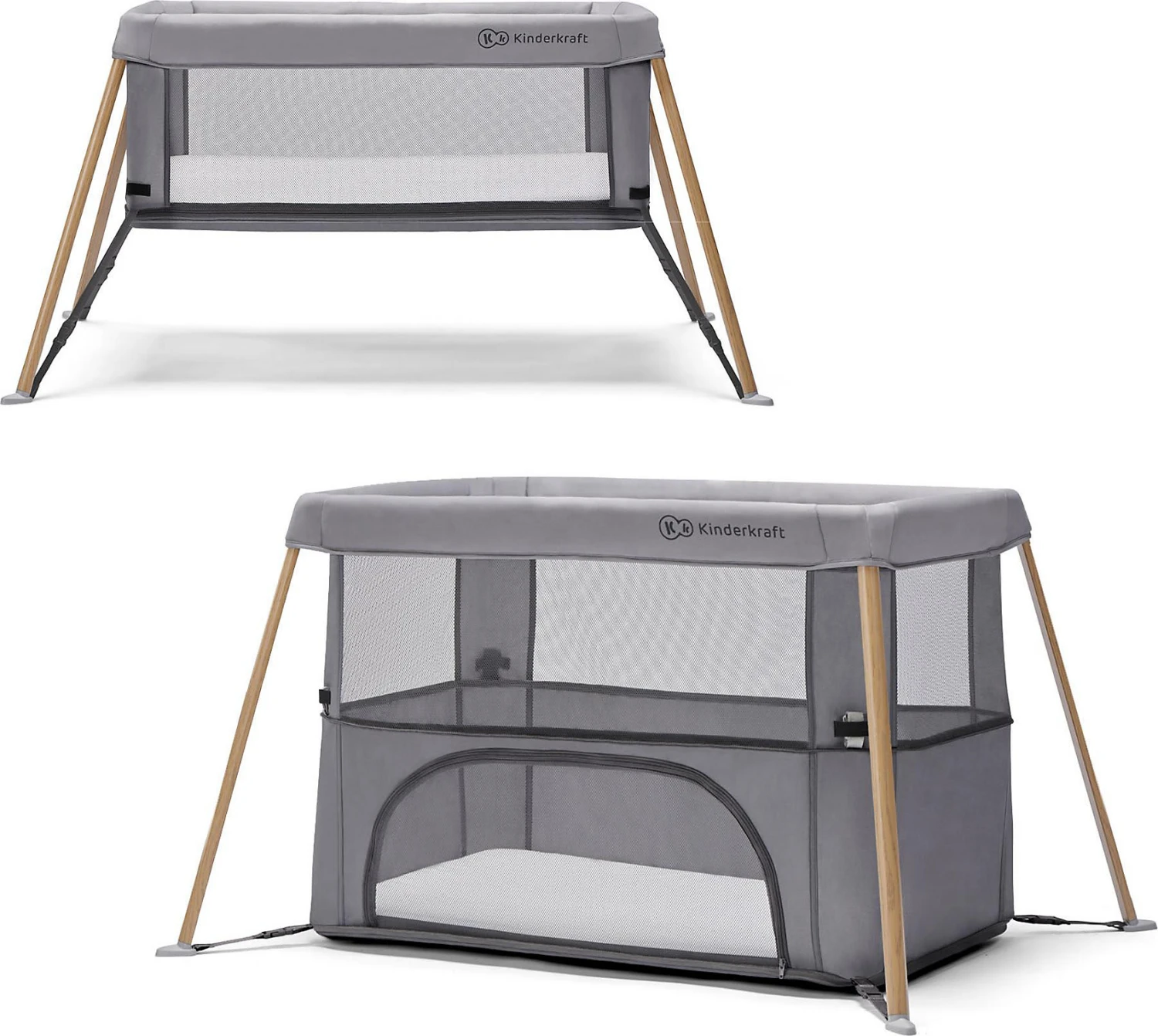 Kinderkraft Kinderbett 2 In 1 MOVI, Braun 3 Kinderkraft Kinderbett 2 In 1 MOVI, Braun