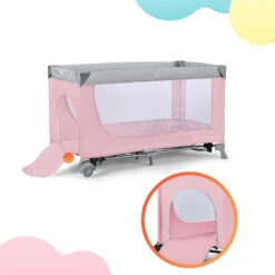 Kinderkraft Reisebett LEODY, 120 X 60 Cm, Rosa -Babyprodukte kinderkraft reisebett leody 120 x 60 cm rosa 8