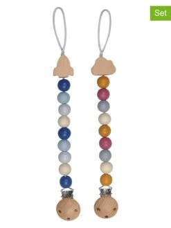 2er-Set: Schnullerketten "Rakete Und Wolke" - Ab Geburt