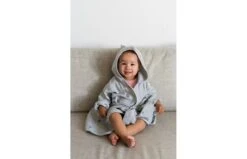 Bademantel Aus Musselin Stoff In Punkte Design -Babyprodukte kindsgut bademantel aus musselin stoff in punkte design 2