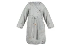 Bademantel Aus Musselin Stoff In Punkte Design