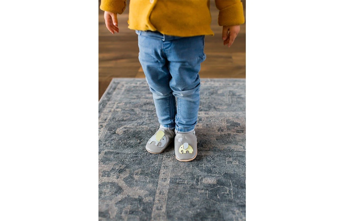 Krabbelschuhe In Elefanten Design 6 Krabbelschuhe In Elefanten Design – Bild 4