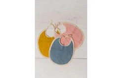 Lätzchen Paris Aus Musselin Stoff In Zartrosa -Babyprodukte kindsgut latzchen paris aus musselin stoff in zartrosa 2