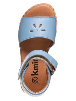 Leder-Sandalen In Hellblau -Babyprodukte kmins leder sandalen in hellblau 3