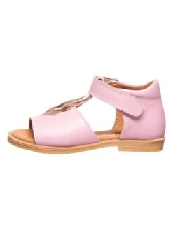 Leder-Sandalen In Rosa