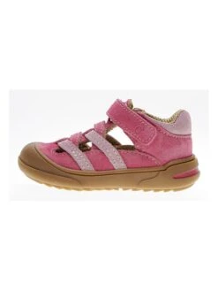 Leder-Halbsandalen In Rosa
