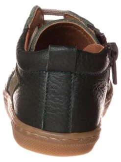 Leder-Sneakers In Dunkelgrün -Babyprodukte lamino leder sneakers in dunkelgrun 3