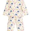 Pyjama "Safari" In Creme/ Bunt