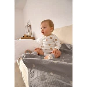 Babydecke Musselin 75x100 Cm In Grau 8 Babydecke Musselin 75x100 Cm In Grau – Bild 6