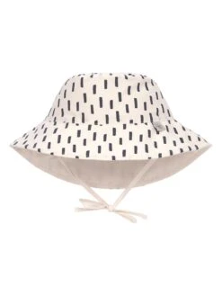 Wende-Sonnenhut In Creme/ Grau