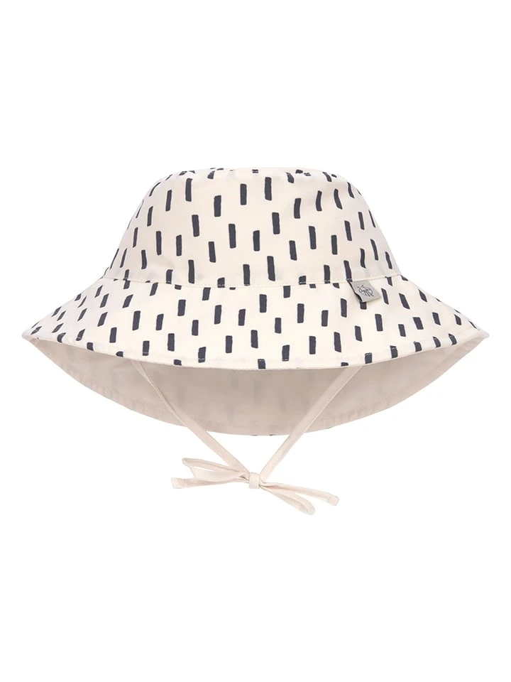 Wende-Sonnenhut In Creme/ Grau 3 Wende-Sonnenhut In Creme/ Grau