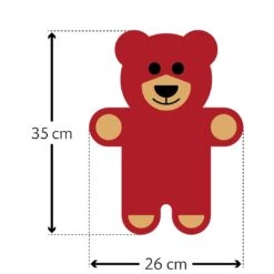 Wärmekissen "Bär Teddy" In Rot -Babyprodukte leschi warmekissen bar teddy in rot 3