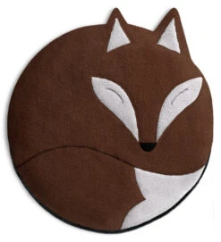 Wärmekissen "Fuchs Luca" In Dunkelbraun - Ø 25 Cm