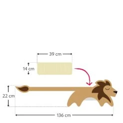Wärmekissen "Löwe Maxim" In Beige -Babyprodukte leschi warmekissen lowe maxim in beige 2