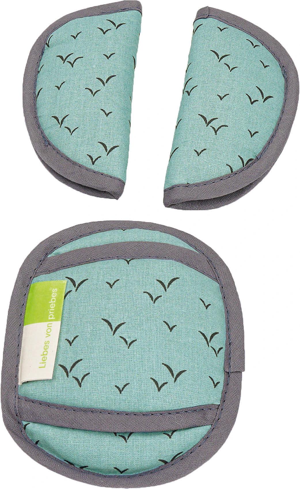 PHILIP Gurtpolster-Set Für Babyschalen - Heide, Grün, 3-tlg. 4 PHILIP Gurtpolster-Set Für Babyschalen - Heide, Grün, 3-tlg. – Bild 2