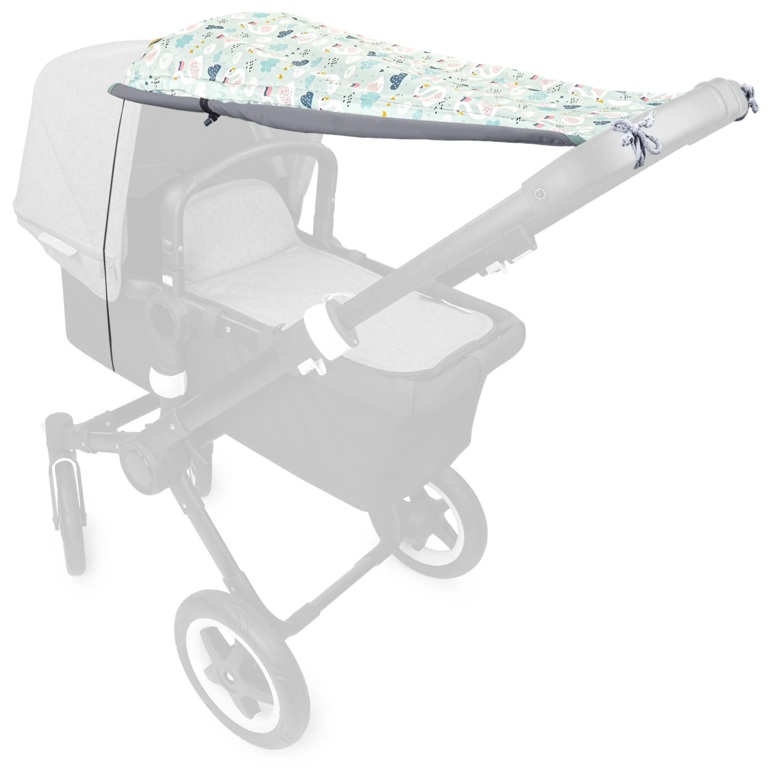 Sonnensegel "JOHANNA" In Swan / Grau 4 Sonnensegel "JOHANNA" In Swan / Grau – Bild 2