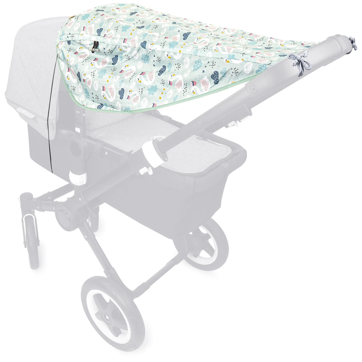 Sonnensegel "JOHANNA" In Swan / Grau 3 Sonnensegel "JOHANNA" In Swan / Grau