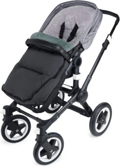 ZOI - Ergonomisch Geformter Winterfußsack Mit Plüsch, Ripp Arctic/anthra