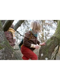 Cardigan "From One To Another" In Braun -Babyprodukte little green radicals cardigan from one to another in braun 3