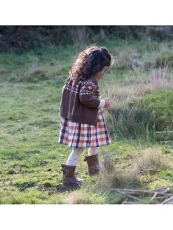 Cardigan "From One To Another" In Braun -Babyprodukte little green radicals cardigan from one to another in braun 4