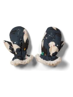 Fäustlinge "Winter Owls" In Dunkelblau