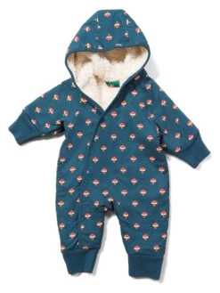 Plüschoverall "Little Toadstools" In Blau