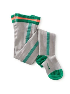 Strumpfhose In Grau/ Grün