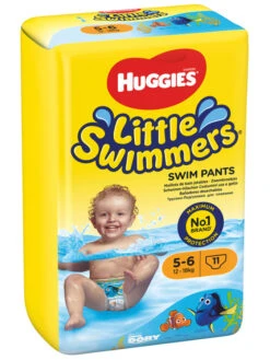 2er-Set: Schwimmwindeln "Little Swimmers" Gr. 5/6, 12-18 Kg (22 Stück)