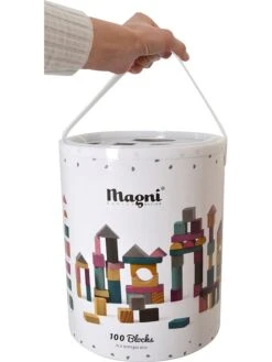Bausteine - Ab 18 Monaten - 100 Stück -Babyprodukte magni bausteine ab 18 monaten 100 stuck 2