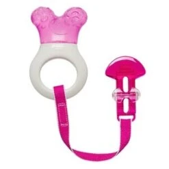 MAM Kühlbeißring Mini-Cooler & Clip In Rosa