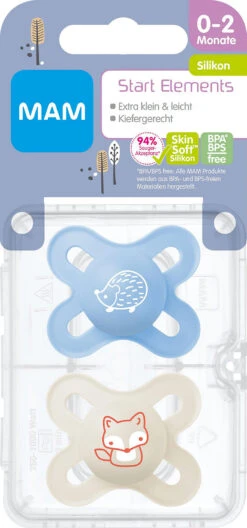 MAM Schnuller Start Elements Silikon, Gr. 0, 2 Stk, Igel/Fuchs 7 MAM Schnuller Start Elements Silikon, Gr. 0, 2 Stk, Igel/Fuchs -Babyprodukte mam schnuller start elements silikon gr 0 2 stk igel fuchs 2
