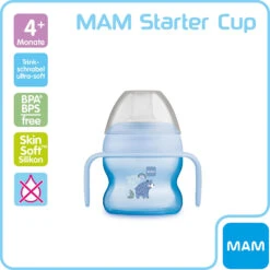MAM Starter Cup, 150 Ml, Bär -Babyprodukte mam starter cup 150 ml bar 2