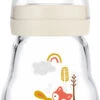 MAM Weithals Flasche Feel Good Elements, Silikonsauger, 170 Ml, Hase/Fuchs