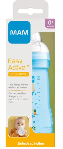 MAM Weithalsflasche Easy Active Baby Bottle - Häschen, 270 Ml -Babyprodukte mam weithalsflasche easy active baby bottle haschen 270 ml 3