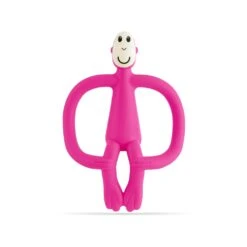 Matchstick Monkey Beißring / Zahnungshilfe Affe Original Rosa -Babyprodukte matchstick monkey matchstick monkey beissring zahnungshilfe affe original rosa 3