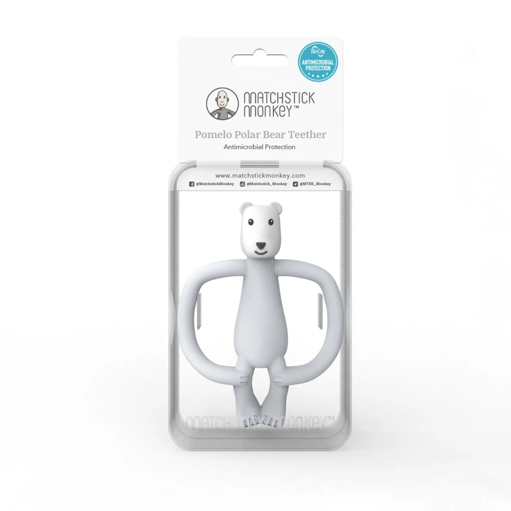 Matchstick Monkey Beißring / Zahnungshilfe Für Wundes Zahnfleisch Pomelo Eisbär 6 Matchstick Monkey Beißring / Zahnungshilfe Für Wundes Zahnfleisch Pomelo Eisbär – Bild 4