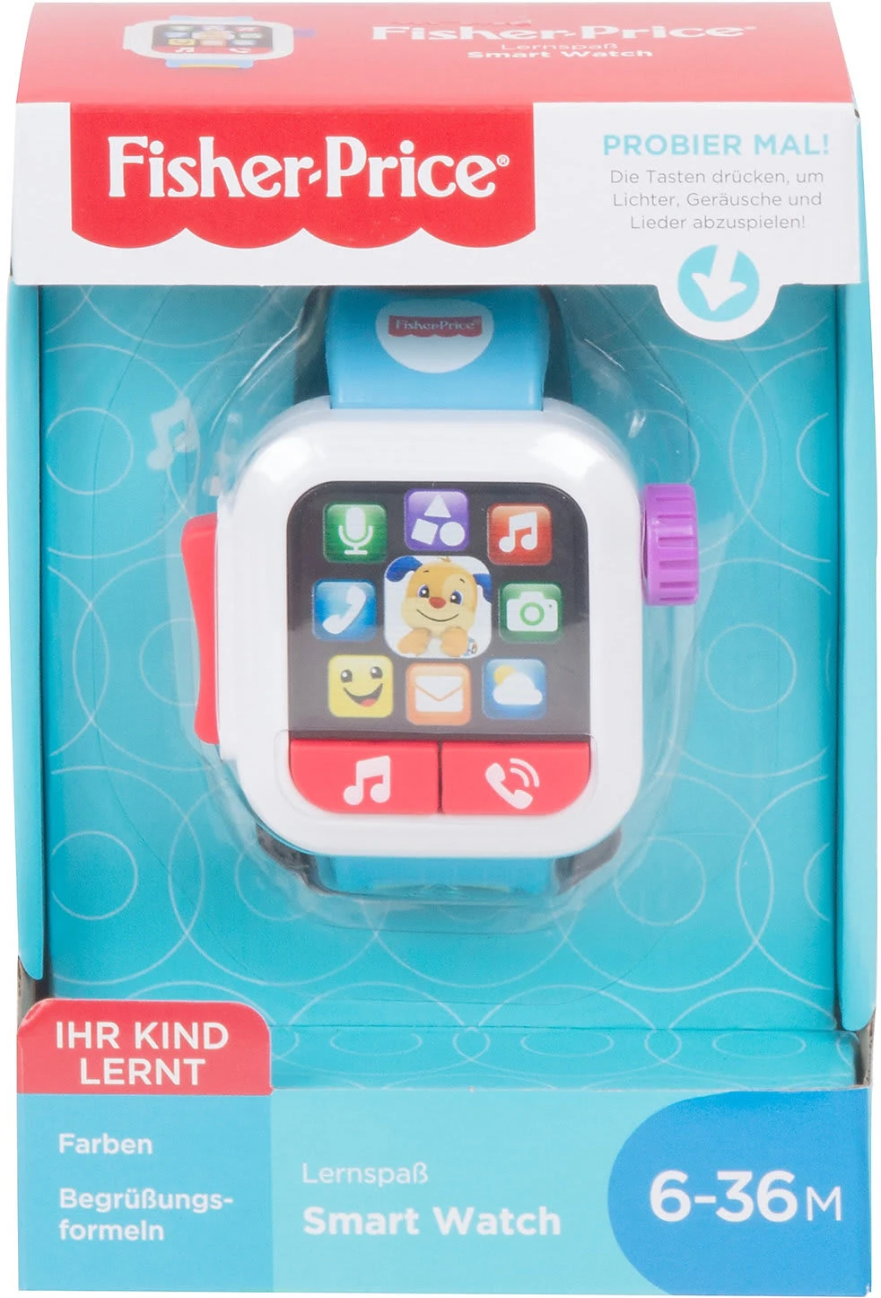 MATTEL Fisher-Price Lernspaß Smart Watch, Baby-Spielzeug, Lernspielzeug 11 MATTEL Fisher-Price Lernspaß Smart Watch, Baby-Spielzeug, Lernspielzeug – Bild 9