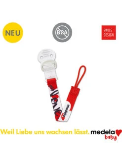 Medela 2er-Set: Schnullerketten In Rot/ Weiß -Babyprodukte medela 2er set schnullerketten in rot weiss 1
