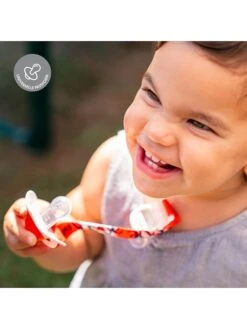 Medela 2er-Set: Schnullerketten In Rot/ Weiß -Babyprodukte medela 2er set schnullerketten in rot weiss 2