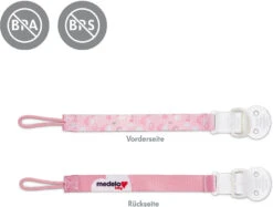 Medela Schnullerkette Rosé -Babyprodukte medela schnullerkette rose 2