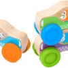 Melissa & Doug Stapelbare Autos Mit Holztieren -Babyprodukte melissa and doug stapelbare autos mit holztieren