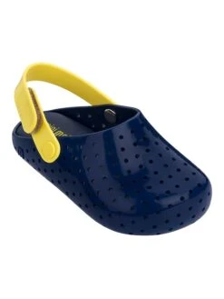 Melissa Clogs In Dunkelblau/ Gelb