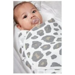 Pucktuch SwaddleMeyco Größe S/M In Weiß -Babyprodukte meyco pucktuch swaddlemeyco grosse s m in weiss 3