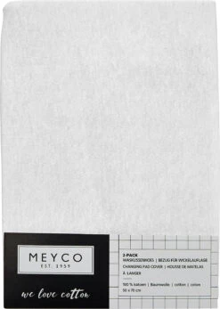 Wickelauflagenbezug Basic Jersey, 50 X 70 Cm, Weiß, 2er Pack