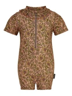 Mikk-Line Badeanzug In Rosa/ Grün