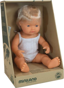 Miniland Babypuppe Europäischer Junge, Blond, 38 Cm -Babyprodukte miniland babypuppe europaischer junge blond 38 cm 1