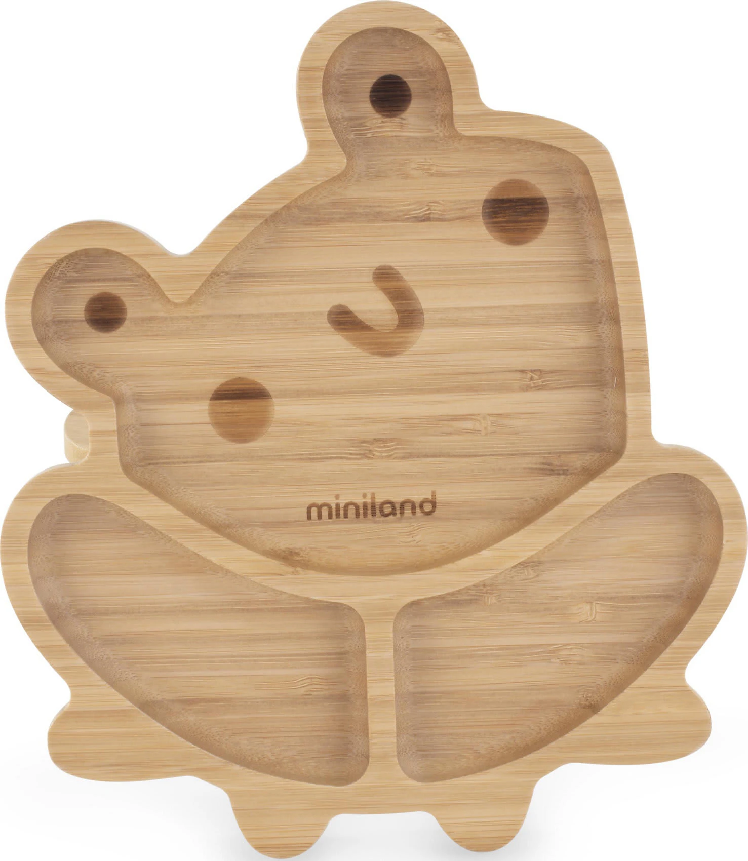 Miniland Bambus-Esslernteller, Frog 3 Miniland Bambus-Esslernteller, Frog